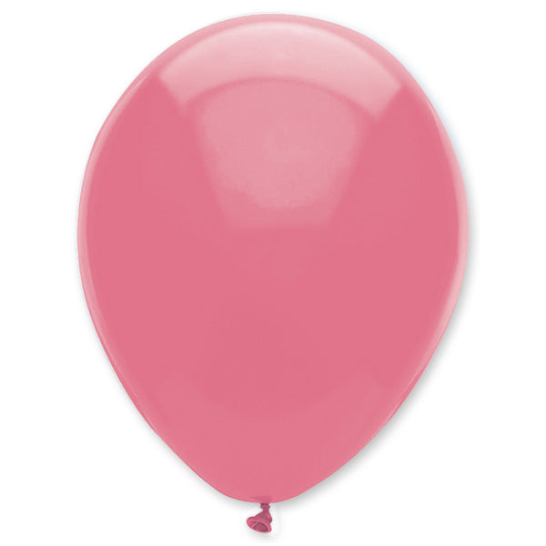 Pink Plain Solid Colour Latex Balloons Bulk