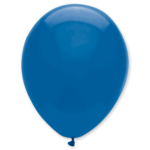 Blue Plain Solid Colour Latex Balloons