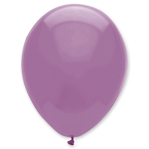 Lilac Plain Solid Colour Latex Balloons Bulk