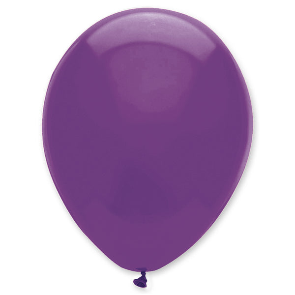 Violet Plain Solid Colour Latex Balloons