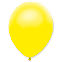 Lemon Yellow Pearlescent Solid Colour Latex Balloons Bulk