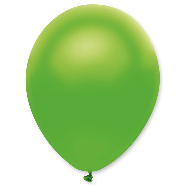 Green Pearlescent Solid Colour Latex Balloons Bulk