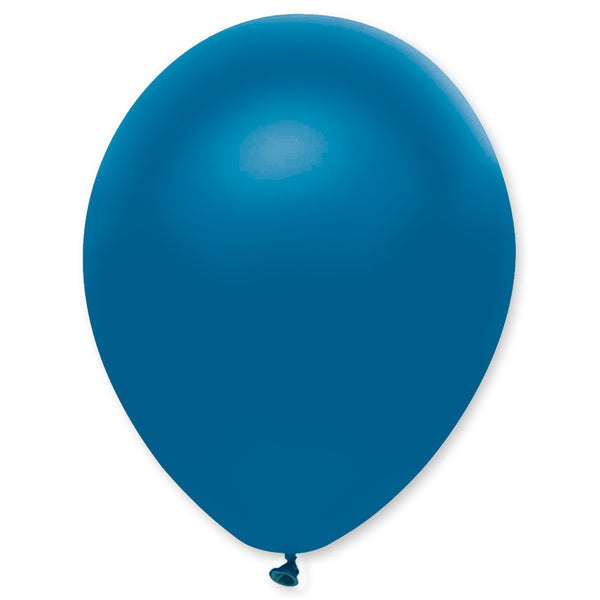 Blue Pearlescent Solid Colour Latex Balloons Bulk