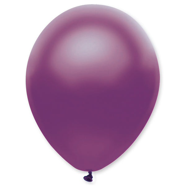 Violet Pearlescent Solid Colour Latex Balloons Bulk