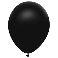 Black Pearlescent Solid Colour Latex Balloons