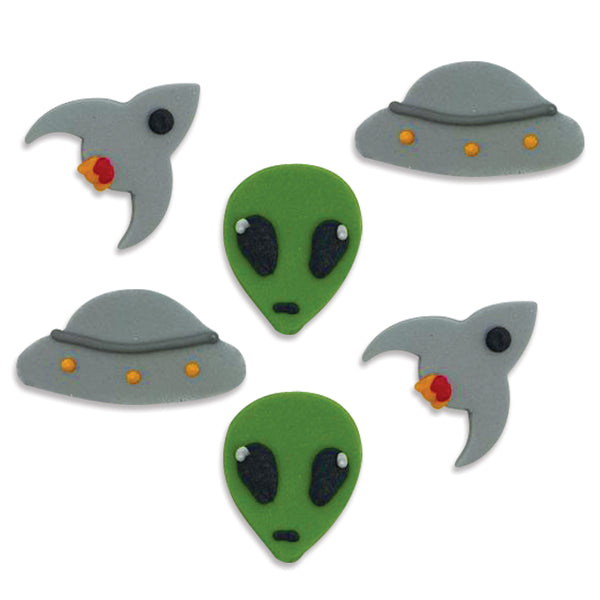 Alien Space Mix Sugarcraft Toppers