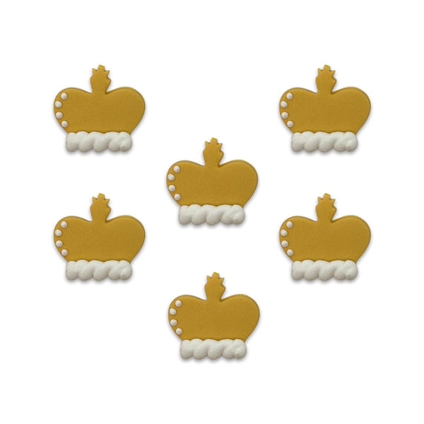 Gold Crown Sugar Toppers