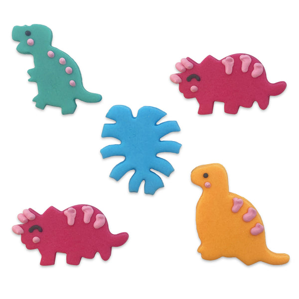 Girl Dino Sugarcraft Toppers