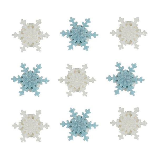 Mini Snowflake Sugar Toppers