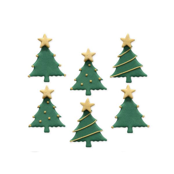 Christmas Tree Sugar Toppers