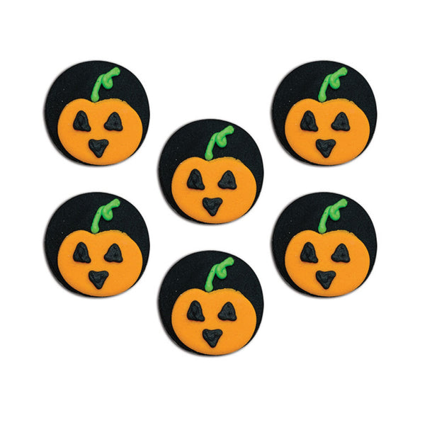 Halloween Pumpkin Sugar Toppers