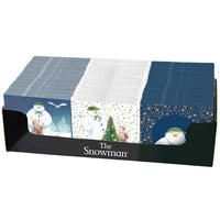 The Snowman™ Lunch Napkins Counter Display Unit & Napkins - Filled