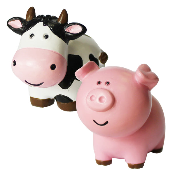 Farm Animals Resin Cake Toppers Assorted Designs 6 of Each Bulk
